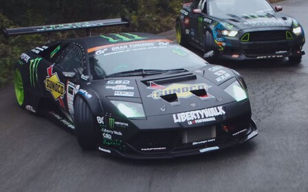 Известные гонщики устроили дрифт битву в Японии