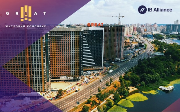 Хід будівництва житлового комплексу Great у серпні 2021