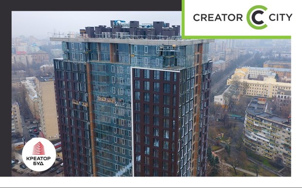 Хід будівництва ЖК Creator City у грудні 2021