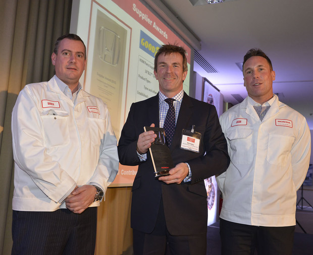 Компания Goodyear Dunlop получила награду Supplier Award от  Honda