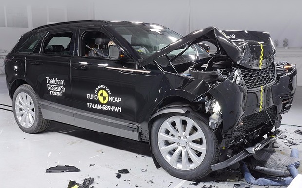 Краш-тесты: новый Range Rover Velar разбили на «пятерку»