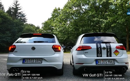 Люби ушами: звук выхлопа Polo GTI сравнили с Golf GTI