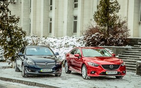 Mazda 6 и Opel Insignia