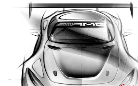 Mercedes опубликовал скетч будущего гоночного автомобиля AMG GT3