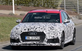 Новый Audi RS4 Avant заметили возле Нюрбургринга