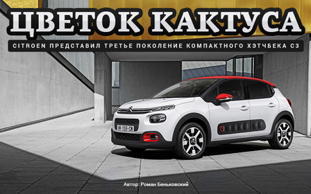 Новый Citroen C3: Цветок кактуса