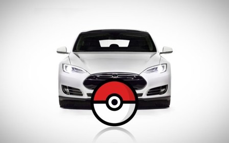Охота на Покемонов: Tesla Model S адаптировали для игры Pokemon GO