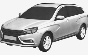 Опустят: первые фото универсала Lada Vesta