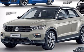 Первые фото: Volkswagen показал свой новый компактный кроссовер T-Roc