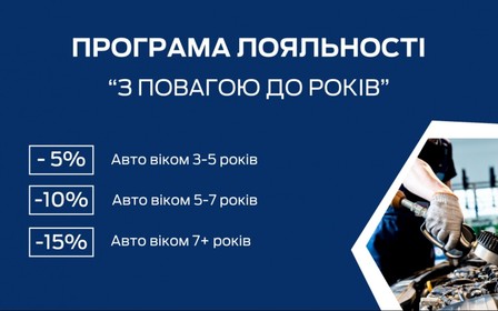 Програма лояльності «З повагою до років»