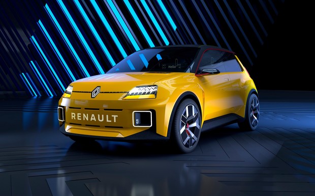 Прототип Renault 5, подмигивающий фарами