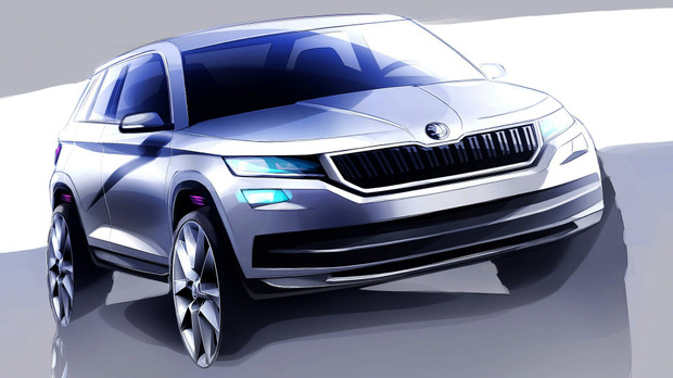 Skoda намекает на внешность нового внедорожника Kodiaq