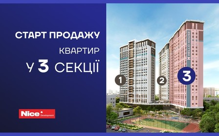 Старт продажів квартир у 3 секції ЖК Hello House від Nice Development!