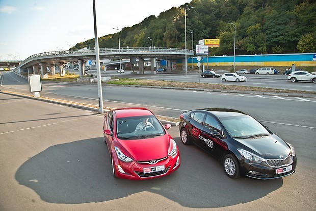 Тест-драйв Hyundai Elantra и Kia Cerato