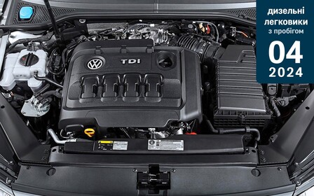 Топ-15 дизельних легковиків з пробігом. Підсумки квітня