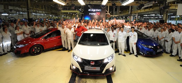 В Британии стартовало производство Honda Civic Type R