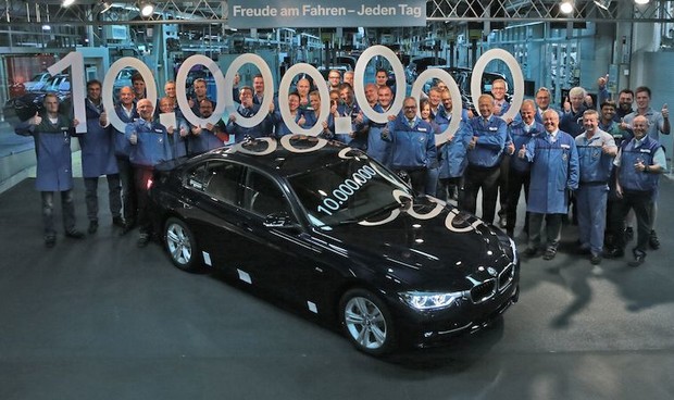 В Мюнхене с конвейера сошел десятимиллионный седан BMW 3 Серии