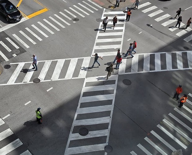 В Виннице появятся первые в Украине диагональные пешеходные переходы