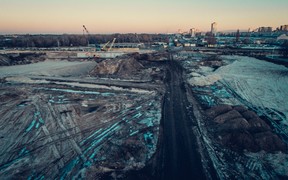  Видео: как строят новую окружную дорогу в Киеве
