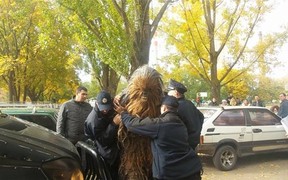 Видео: Полиция Одессы арестовала Чубакку