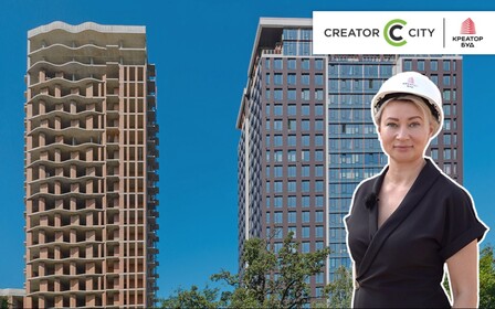 Відеозвіт з будівництва ЖК Creator City від «Креатор-Буд» у серпні