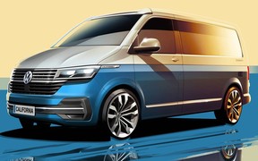 Volkswagen California рассекретили на фирменных эскизах