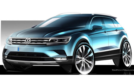 Volkswagen показал тизер нового кроссовера Tiguan