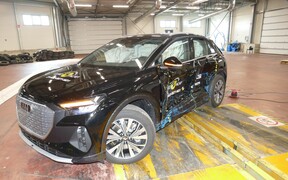 Audi Q4 e-tron crash Audi Q4 e-tron crash