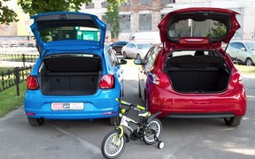 Peugeot 208 & VW Polo - багажники